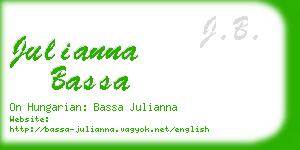 julianna bassa business card